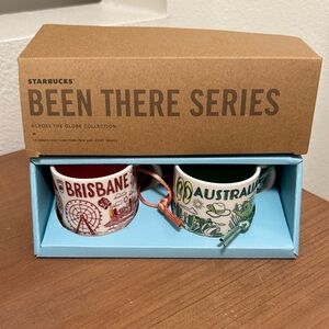 Starbucks Been There Series Mugs - Brisbane and Australia Red Green